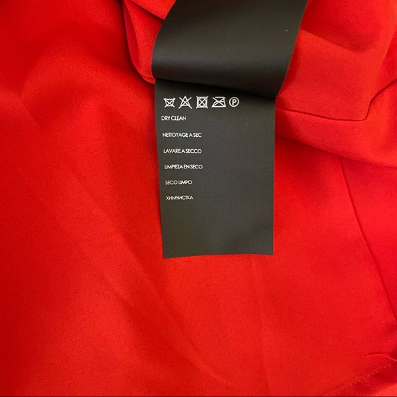 Club Monaco | Pernille Cold Shoulder Dress — Red | Size 0 - Picture 8 of 12